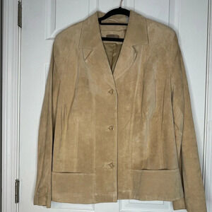 IE‎ WOMAN Tan 100% Leather Woman’s 2x Jacket